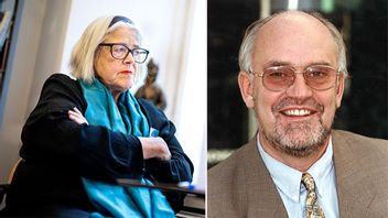 SKMA:s ordförande Ulrika Knutson och Roger Akelius 1990. Bild: Pontus Lundahl/TT/Anders Holmström/SCANPIX SWEDEN