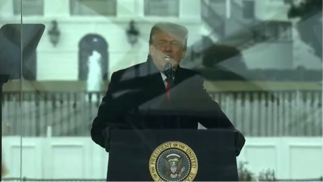 Donald Trump tal har blivit klippt av SVT på ett sätt som påminner om BBC:s ökända redigering. Foto: Skärmdump Youtube