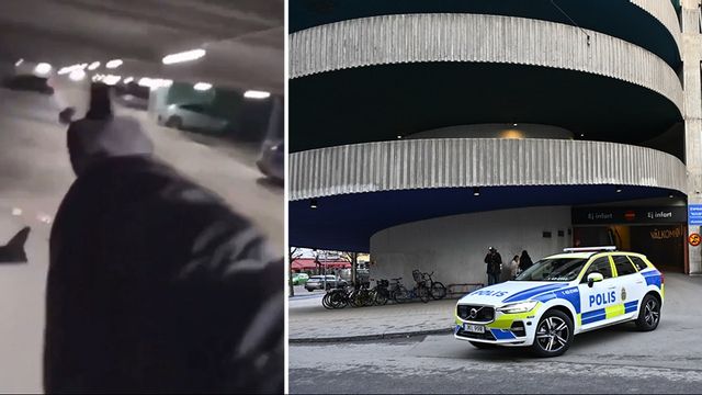 Gaboro sköts i ett parkeringshus i centrala Norrköping. Foto: X/Anders Wiklund/TT