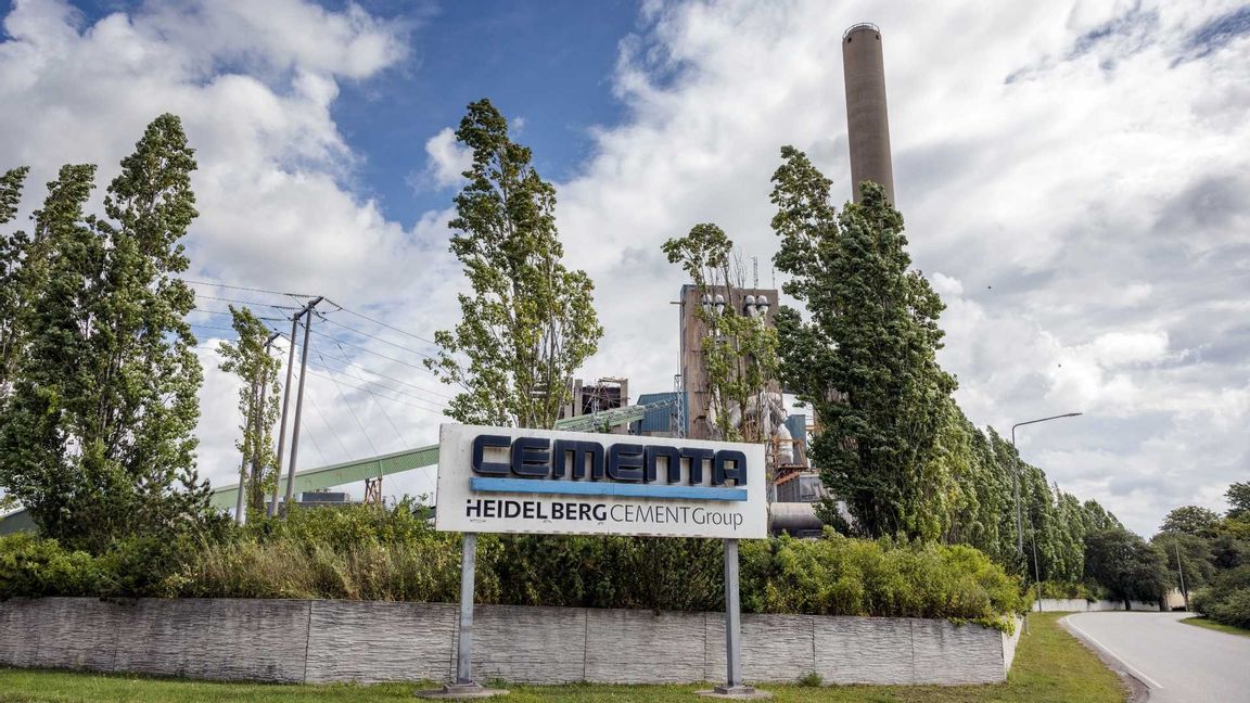 Cementas fabrik i Slite på Gotland. Arkivbild. Foto: Karl Melander/ TT
