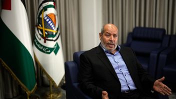 Hamas chefsförhandlare Khalil al-Hayya. Foto: Khalil Hamra/AP/TT