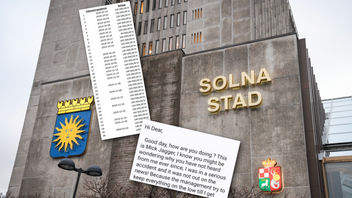 Under fyra år förde en anställd på Solna kommun över 18,3 miljoner kronor till bedragare som utgav sig för att vara Mick Jagger. Totalt gjordes 179 transaktioner innan kvinnan själv polisanmälde bedrägeriet. Montage. Foto: Skärmdumpar, Janerik Henriksson/TT