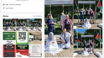 Vänortsparken i Umeå verkar inte så vänlig. Åtminstone inte för judar. Foto: Facebook / Umeå för Palestina