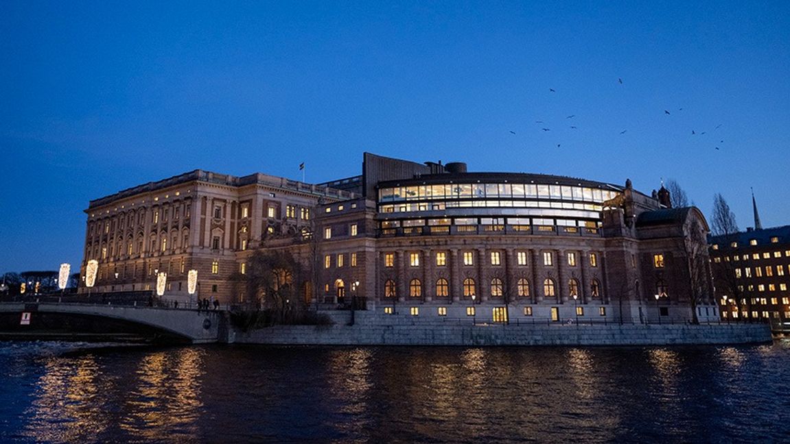 Sveriges riksdag. Foto: Christine Olsson/TT