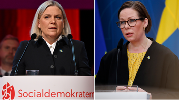 Utrikesminister Maria Malmer Stenergard (M) kritiserar debattartikeln där S-ledaren Magdalena Andersson med flera påstår att Sverige är ensamt i EU om UNRWA-stödet. Foto: Björn Larsson Rosvall/Caisa Rasmussen/TT