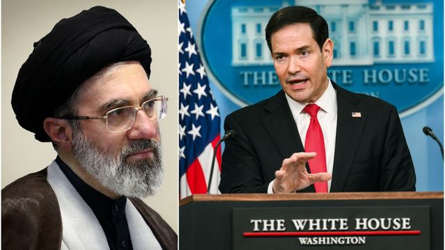 Mojtaba Khamenei och Marco Rubio. Foto: CC BY 4.0/Public Domain/Wikimedia Commons
