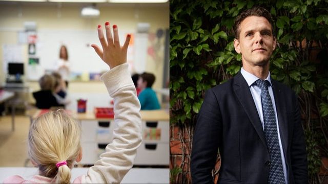 Christofer Fjellner (M) anser att det är dags för hårdare tag mot skolor som inte levererar. Foto: Linus Sundahl-Djerf/SvD/TT/Jessica Gow/TT