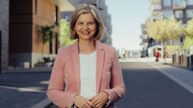 Guri Melby, partiledare för Venstre. Foto: venstre.no, CC BY-SA 2.0, via Wikimedia Commons.