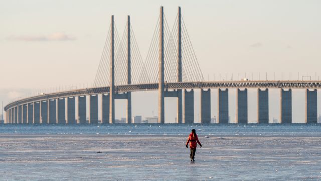 Vattenflödet genom Öresund beräknas avta med 0,25 procent om Lynetteholm byggs. Foto: Johan Nilsson/TT.
