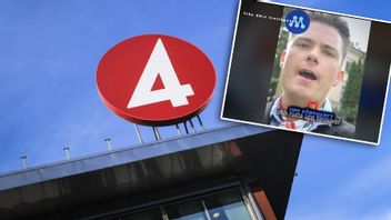 Viktor Klemming dyker upp Kalla faktas program om SD. Bild: Fredrik Sandberg/TT/Faksimil TV4