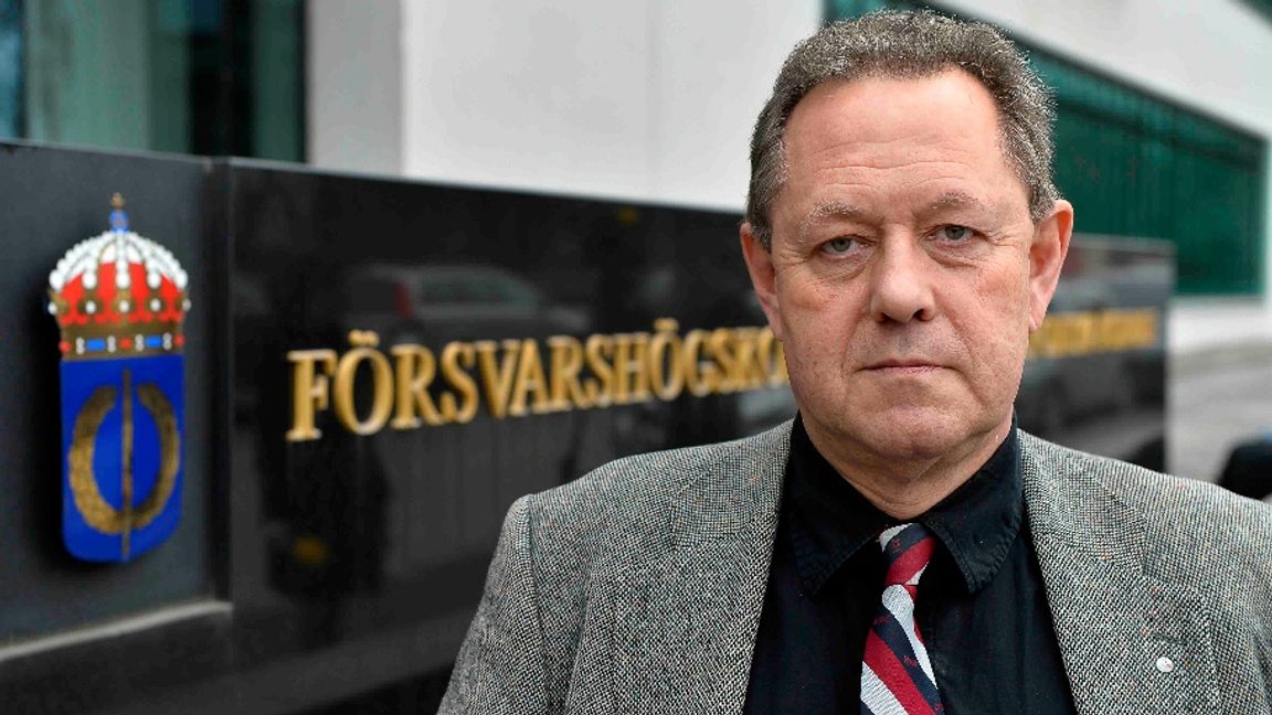 Lars Nicander, chef för för Centrum för Asymmetriska Hot- och Terroriststudier (CATS) vid Försvarshögskolan. Foto: Anders Wiklund/TT.