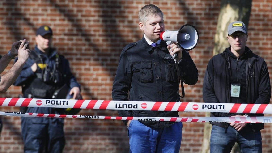 Rasmus Paludan planerar återigen att komma till Sverige och bränna koranen. Foto: Martin Sylvest/Ritzau Scanpix 