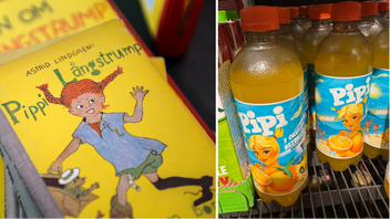 Astrid Lindgren AB anser att risken för förväxling mellan Pippi Långstrump och kroatiska ”Pipi” är ”omedelbar”. Nu stämmer bolaget läskföretaget. Foto: Anders Wiklund/TT, skärmdump via X