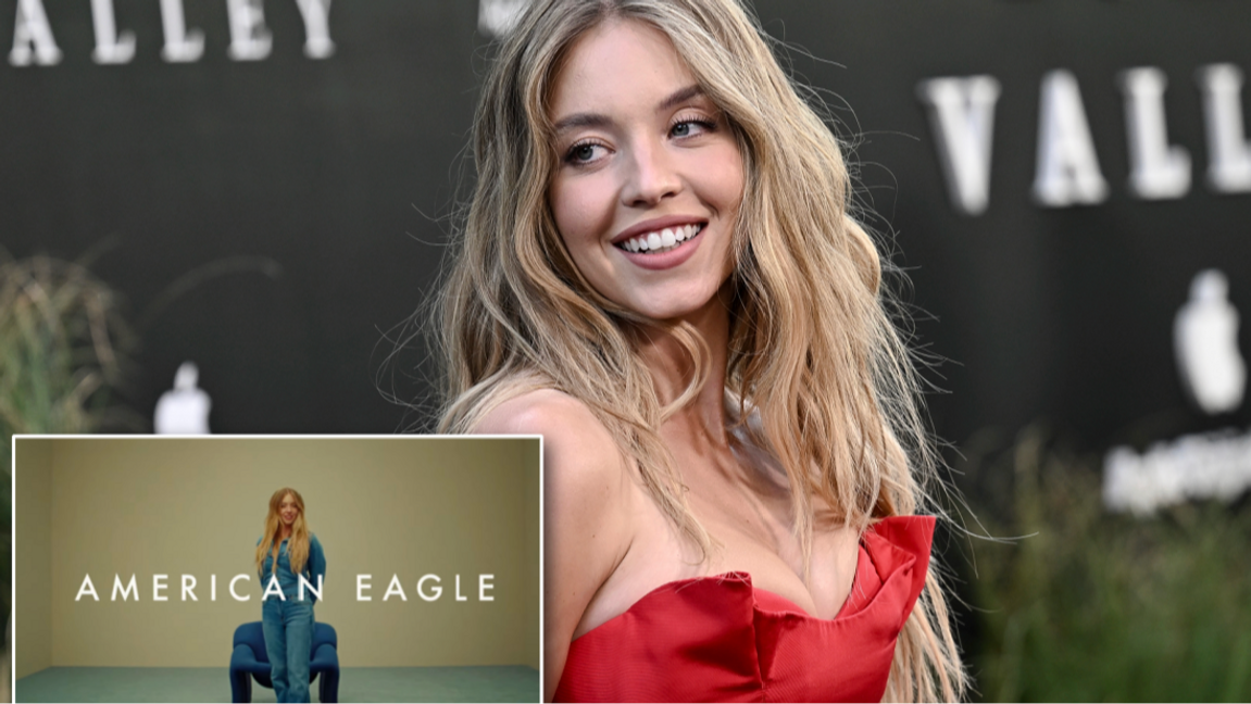 Sydney Sweeney kritiseras för en ordvits i en kampanjreklam med klädmärket American Eagle. Foto: Evan Agostini/AP/TT/YouTube