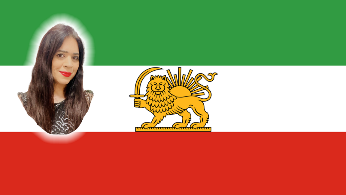 Pahlavi-dynastins lejon och sol. Foto: Unknown /  Trajan 117, Public Domain, via Wikimedia Commons