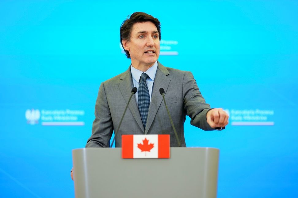 Kanadas premiärminister Justin Trudeau. Sean Kilpatrick/The Canadian press via AP/TT