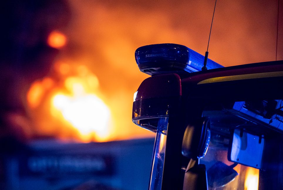 Det brinner i ett flerfamiljshus i Södertälje. Arkivbild. Foto: Johan Nilsson/TT