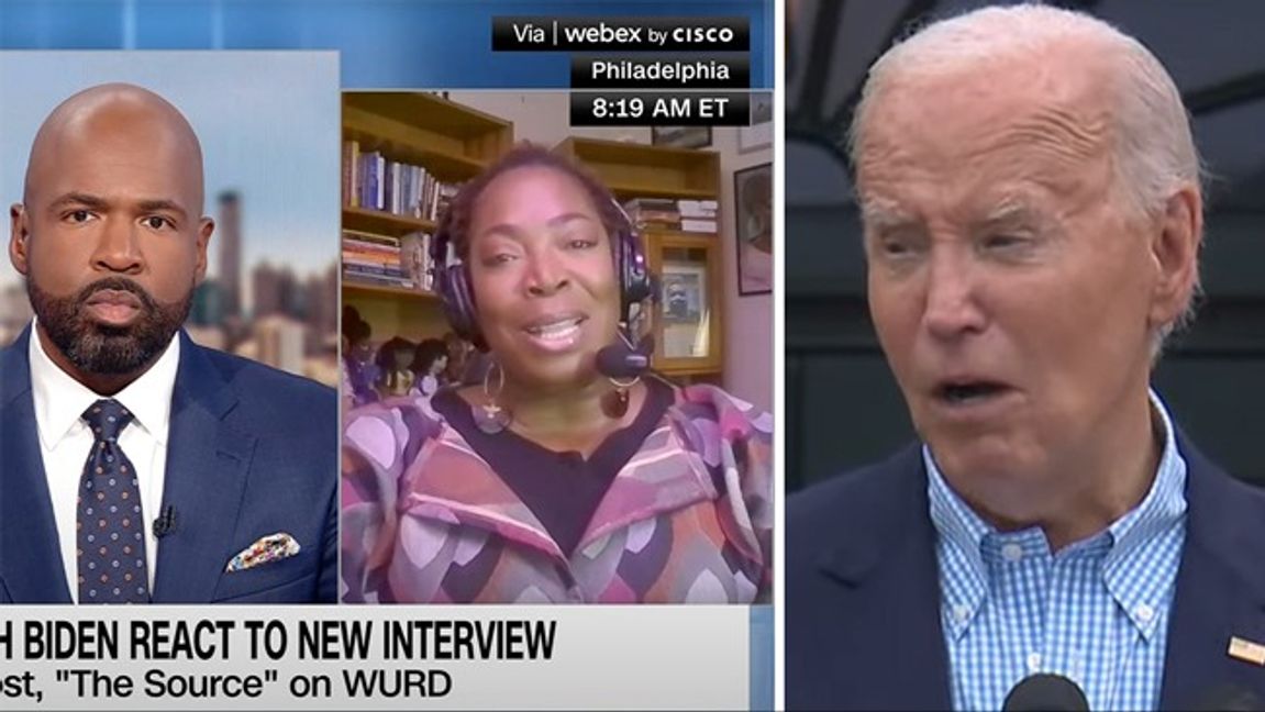 CNN:s Victor Blackwell avslöjade Bidenteamets upplägg i en intervju med Andrea Lawful-Sanders. Joe Biden till höger. Foto: CNN/Vita huset