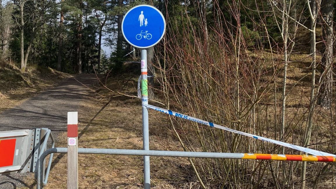 Kvinnans kropp hittades i en dunge nära en gångstig och platser där barn ofta leker. Foto: Bulletin