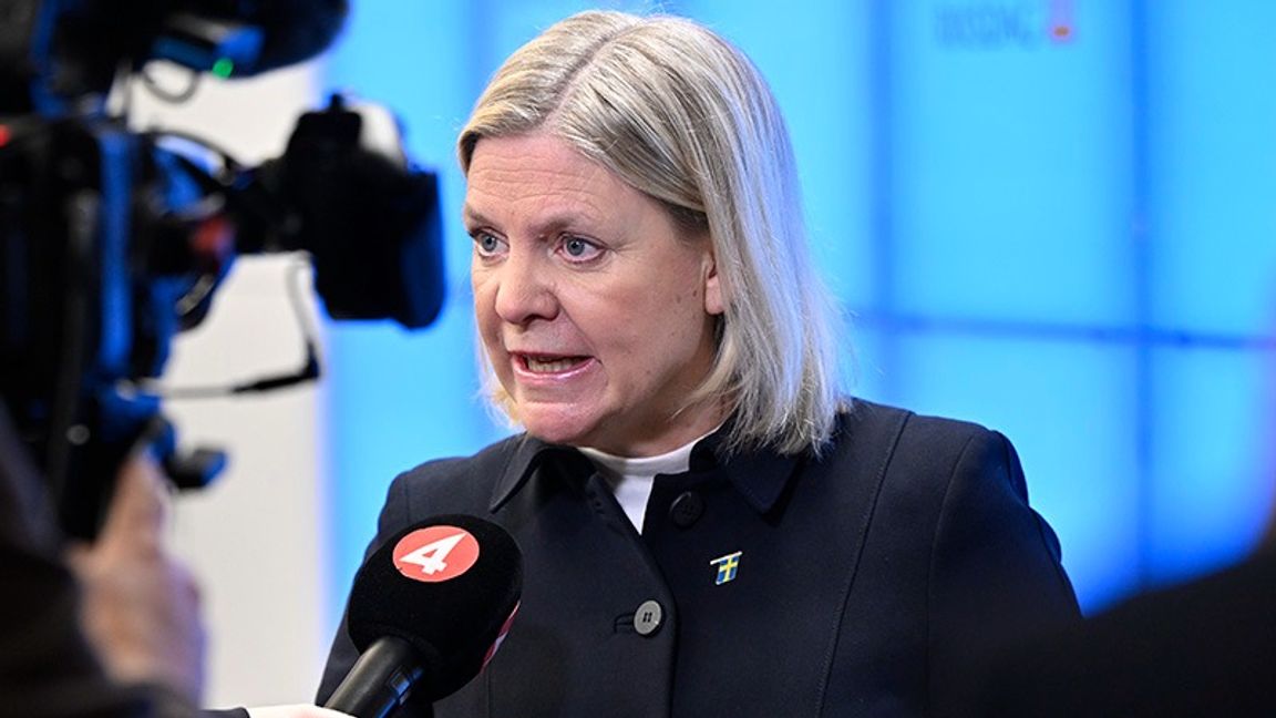 Under hösten har Magdalena Andersson tappat tio procentenheter i förtroendemätningen från Aftonbladet/Demoskop. Foto: Henrik Montgomery/TT