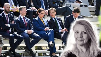 Israel och Hamas skakar av skräck efter att regeringen Kristersson har hytt ordentligt med pekfingret åt dem. Foto: Jessica Gow/TT