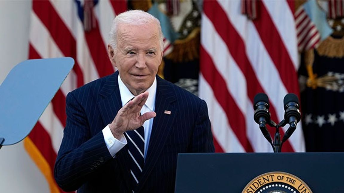 Joe Biden håller tal på torsdagen. Bild: AP Photo/Susan Walsh