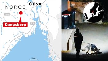 Flera personer har dödats och skadats i norska Kongsberg. Foto och grafik: TT/NTB