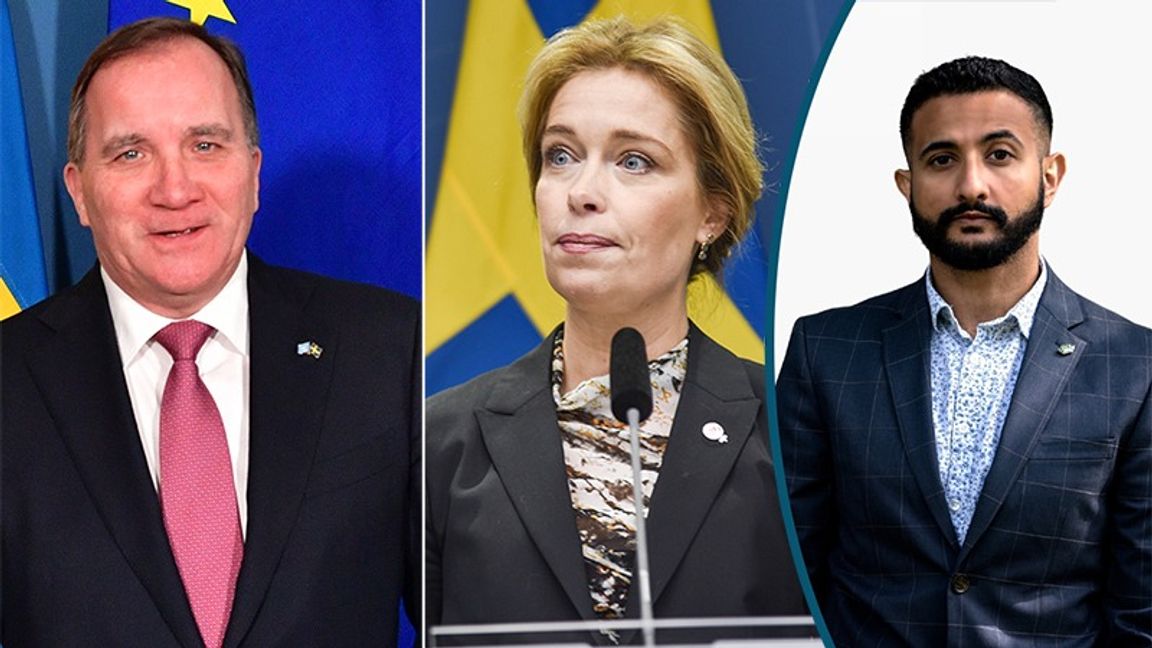 Löfven och Strandhäll – del av en överklass som skapar klassklyftor. Foto: Jonas Ekströmer/Lars Schröder/TT /Mårten Eklöf