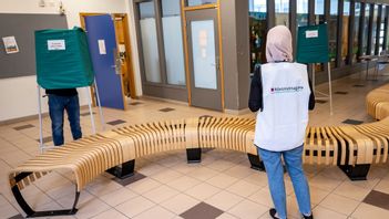 Valdeltagandet minskade i årets EU-val. Foto: Johan Nilsson/TT. 