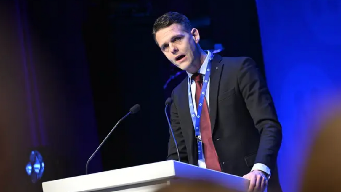 Christofer Fjellner, oppositionsborgarråd i Stockholm (M). Foto: Pontus Lundahl/TT