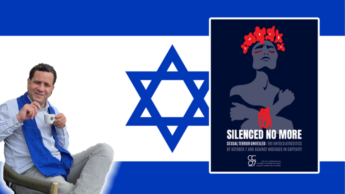 ”From the river to the sea...”. Foto: The Civil Comission On October 7th Crimes against by Hamas Against Women and Children