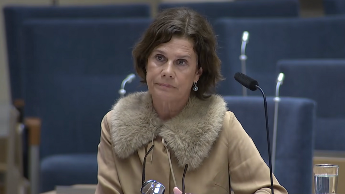 Elsa Widding, tidigare riksdagsledamot för Sverigedemokraterna, lämnade partiet våren 2023 och leder i dag partiet Ambition Sverige som hon grundade 2025. Foto: Sveriges riksdag
