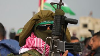 Hamasterrorist i Gaza. Foto: Abdel Kareem Hana/AP/TT