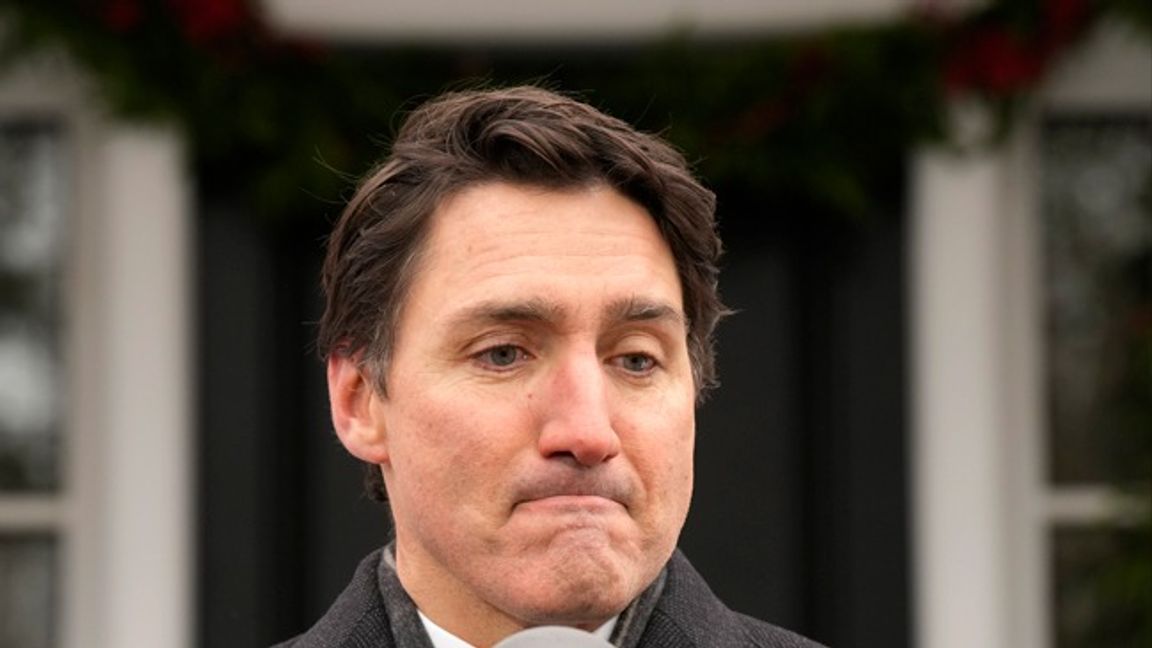 Justin Trudeau avgår. Foto: AP