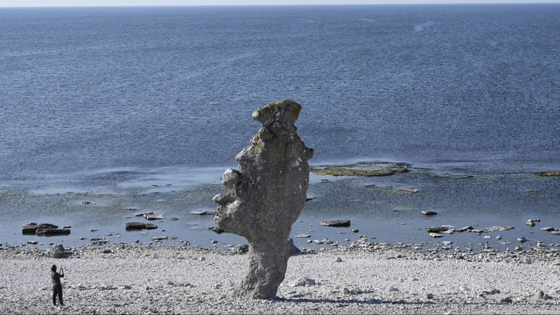 Raukar på Fårö. Arkivbild. Foto: Fredrik Sandberg/TT.