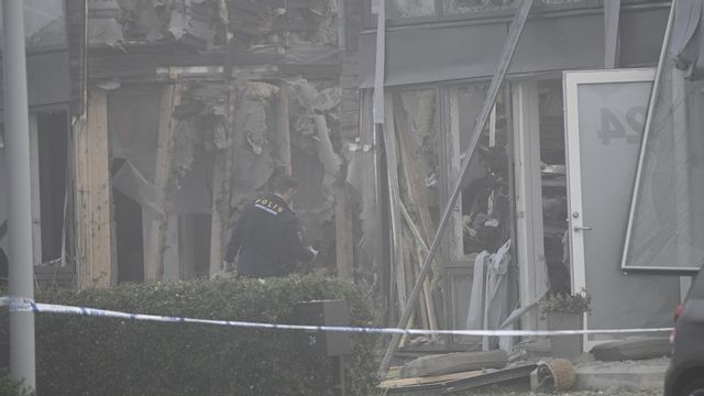 En kvinna har dött efter ett bombdåd i Storvreta i Uppsala. Foto: Anders Wiklund / TT/TT