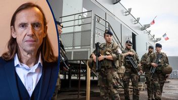 I Vincennesskogen, strax utanför Paris, har en militärförläggning byggts upp för de soldater som ska vara med och trygga säkerheten under OS. Foto: Thomas Padilla/AP