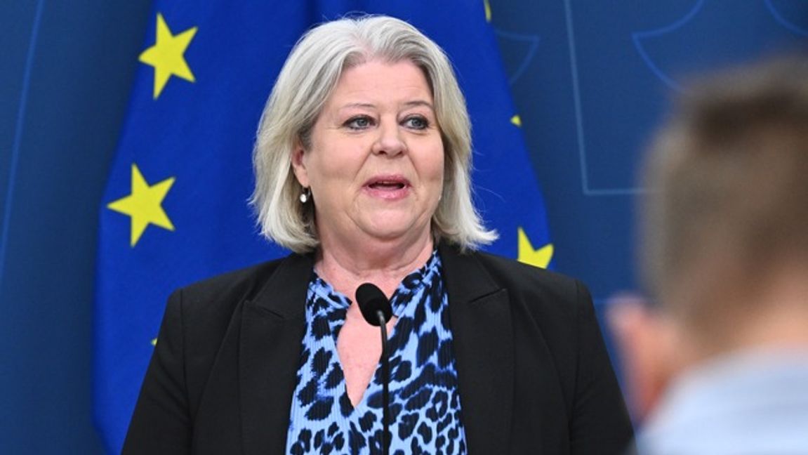 Socialtjänstminister Camilla Waltersson Grönvall. Foto: Claudio Bresciani/TT.