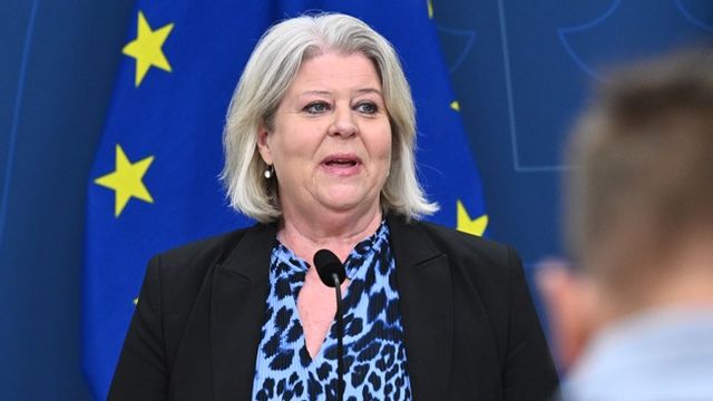 Socialtjänstminister Camilla Waltersson Grönvall. Foto: Claudio Bresciani/TT.