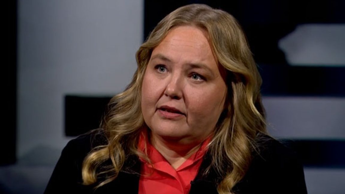Vänsterpartiets Ida Gabrielsson. Foto: Skärmbild från SVT.