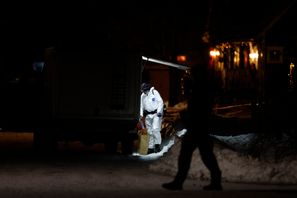 En kvinna i 55-årsåldern mördades i en villa i Boden under juldagen. Polisen sköt ihjäl den misstänkte gärningsmannen. Mats Engfors/TT