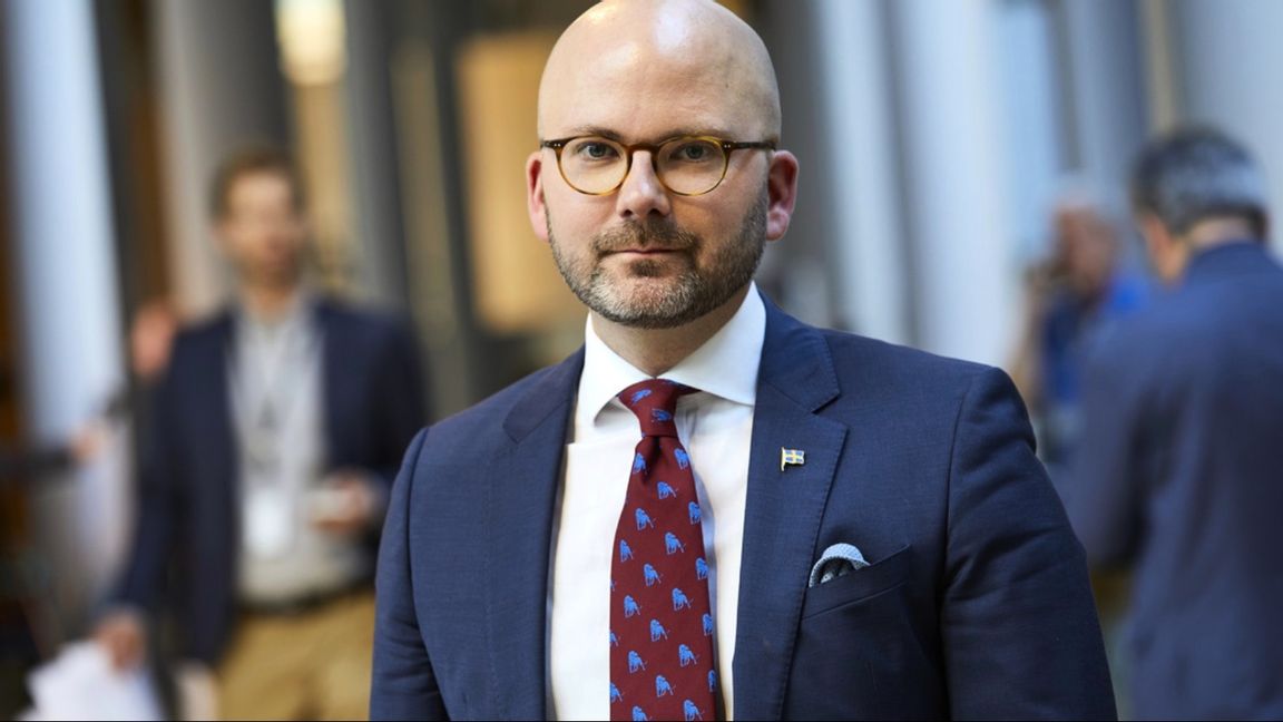 Charlie Weimers är Europaparlamentariker för Sverigedemokraterna. Foto: Fredrik Persson/TT