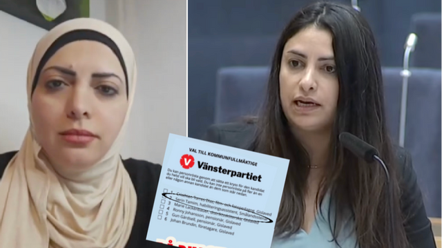 Serin Tamim är struken från Vänsterpartiets vallista i Gislaved. Montage: YouTube/Instagram/Sveriges Riksdag 