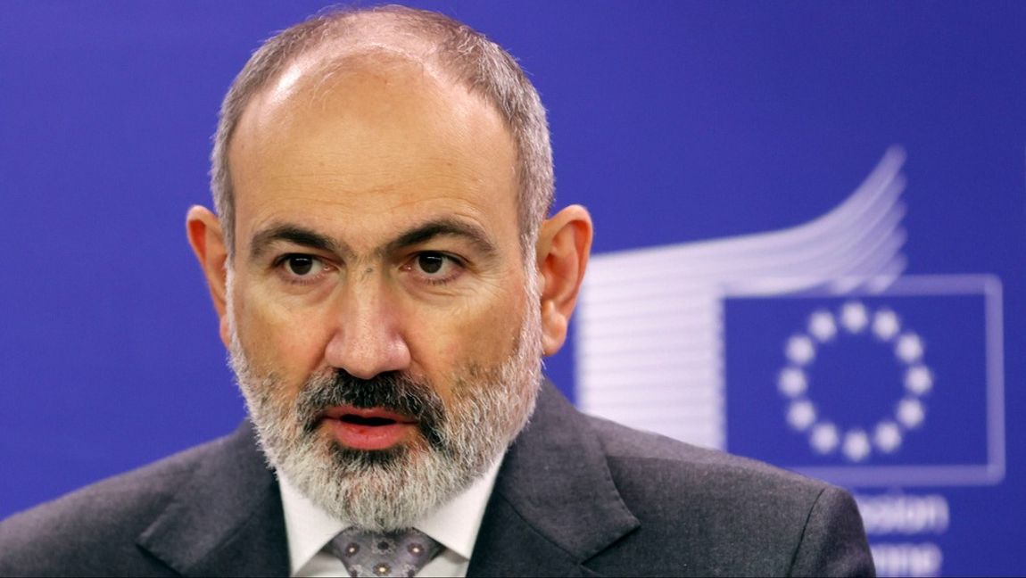 Armeniens premiärminister Nikol Pashinyan. Arkivbild. Foto: JOHANNA GERON/AP/TT