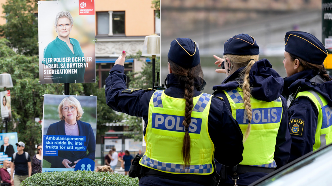 Här är förslagen polisen tycker är viktigast inför valet 2022. Foto: Janerik Henriksson/Henrik Montgomery/TT