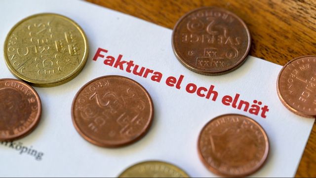 Dags betala ny elräkning. Arkivbild. Foto: JANERIK HENRIKSSON/TT