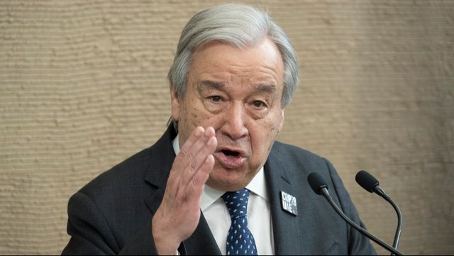 FN:s generalsekreterare António Guterres. Foto: Henrik Montgomery/TT