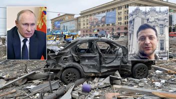 Ryske presidenten Vladimir Putin har inlett en invasion av grannlandet Ukraina där Volodymyr Zelenskyj är president. Foto: Sergey Bobok/Kreml/Volodymyr Zelenskyj