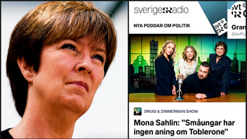 Mona Sahling har poddat med Sveriges Radio. Foto: Håkan Dahlström (CC BY-SA 2.0) / Skärmdump SR