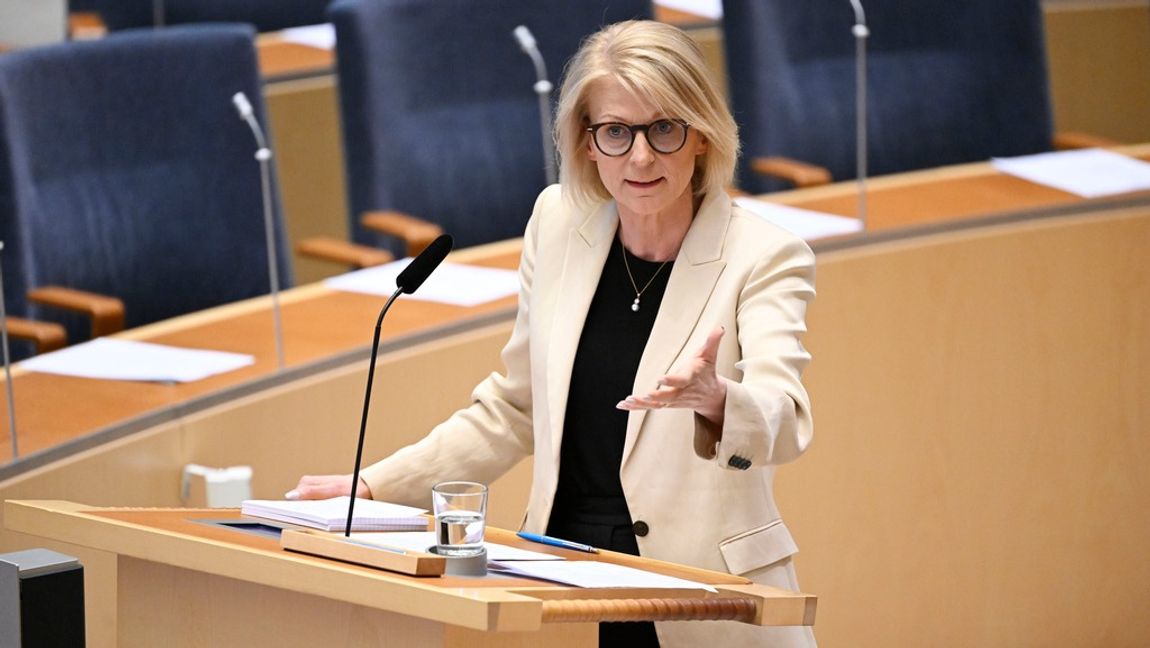 Finansministern ser ganska ljust på tillvaron. Foto: Jessica Gow/TT